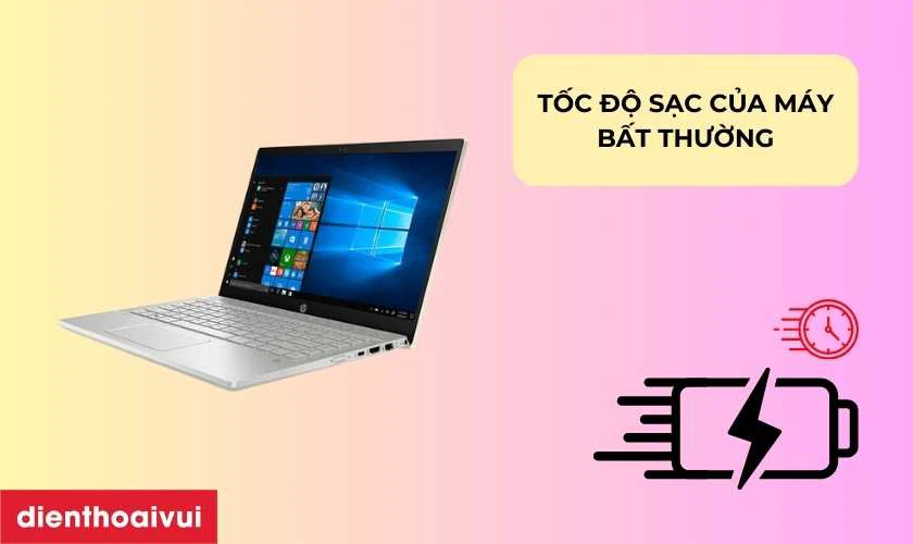Dấu hiệu laptop HP Pavilion 14 CE1008TU NQ cần thay pin