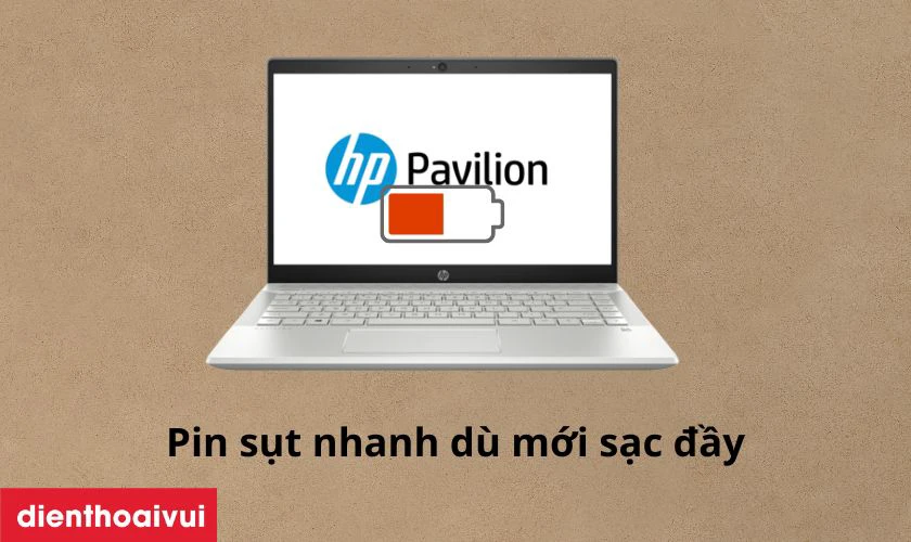 Dấu hiệu HP Pavilion 14 CE2064TX NQ cần thay pin