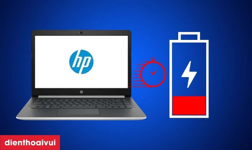 Dấu hiệu laptop Hp Pavilion 14 Ck0068Tu cần thay pin