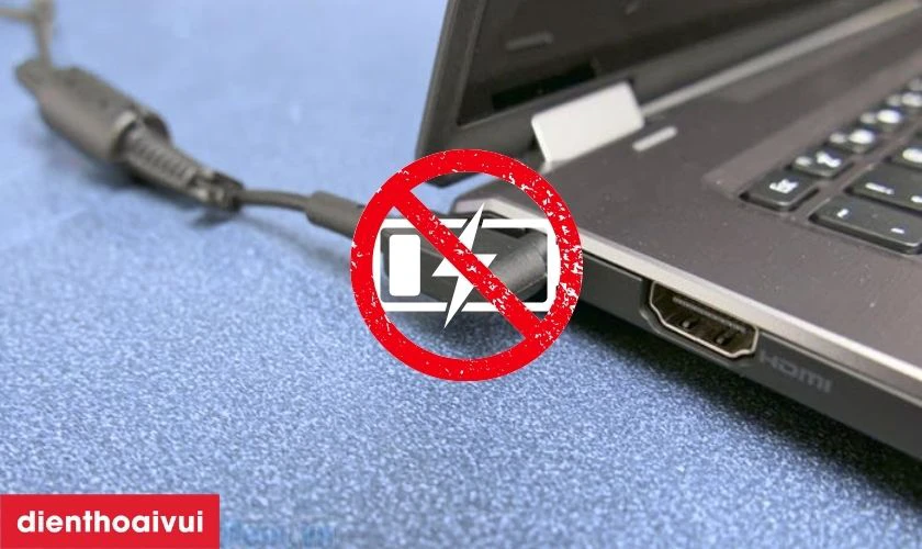 Laptop không nhận sạc