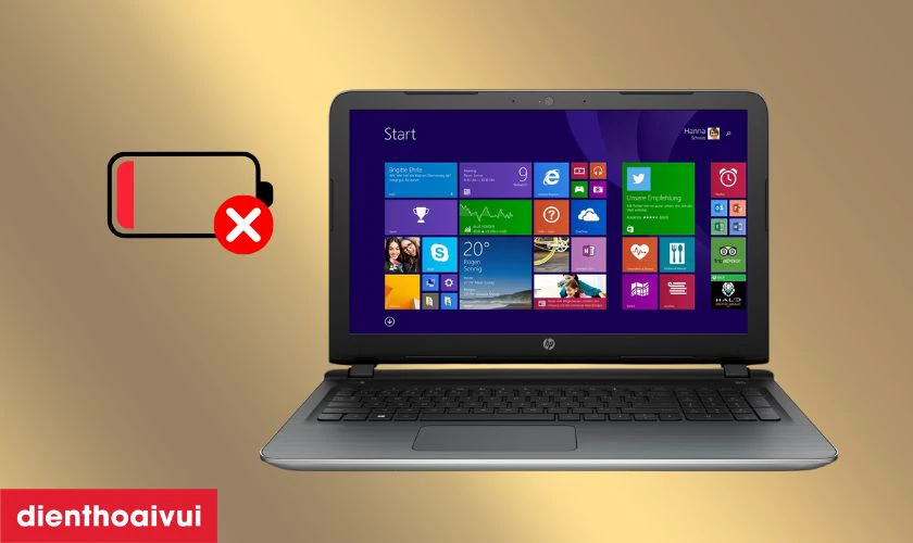 Dấu hiệu laptop HP Pavilion 15 AB cần thay pin