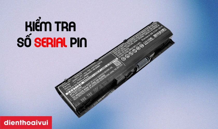Cách kiểm tra pin laptop HP Pavilion 15 AB chính hãng