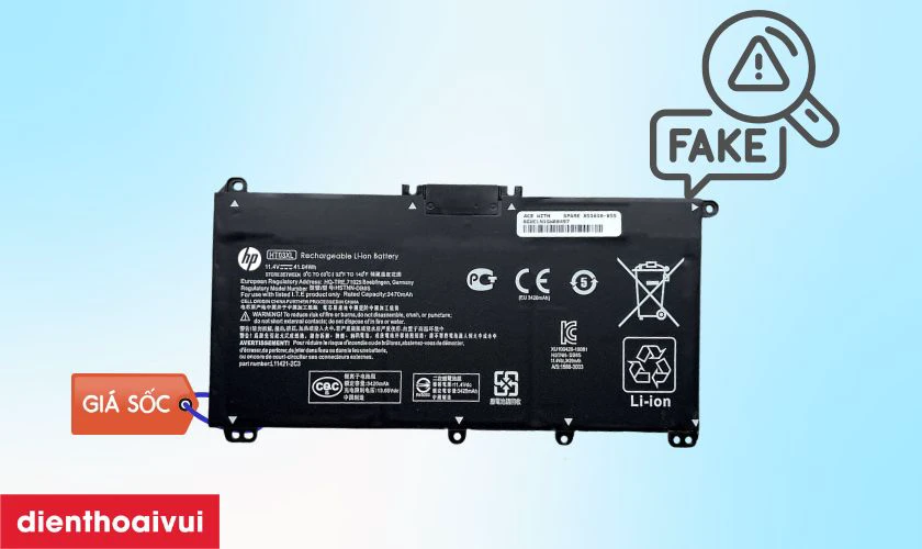 Giá thành của pin laptop HP Pavilion 15 DA0058TU NQ