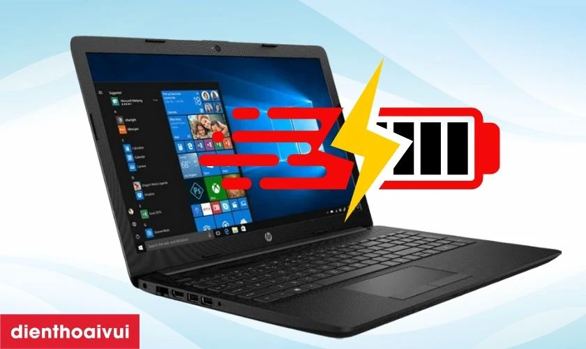 Dấu hiệu laptop HP Pavilion 15 DB0004DX NQ cần thay pin