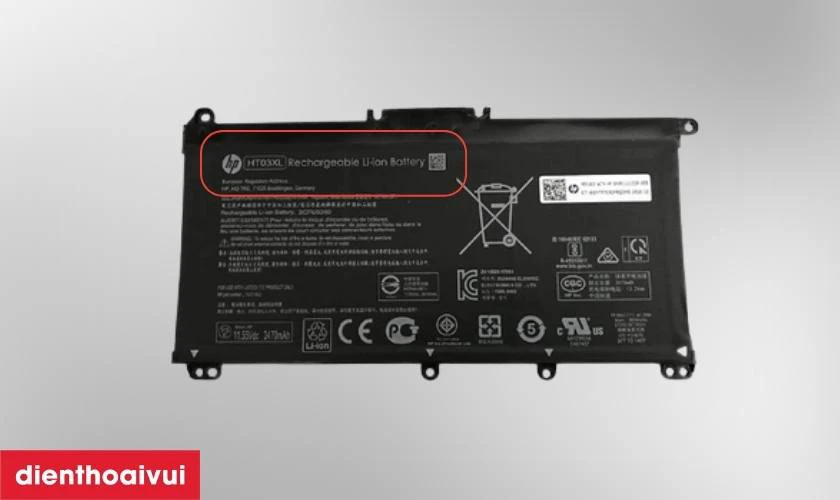 Cách kiểm tra pin laptop HP Pavilion 15 DB1007AU NQ chính hãng