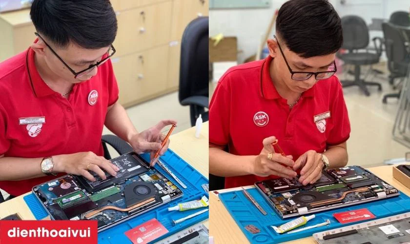 Quy trình thay pin laptop HP tại Điện Thoại Vui