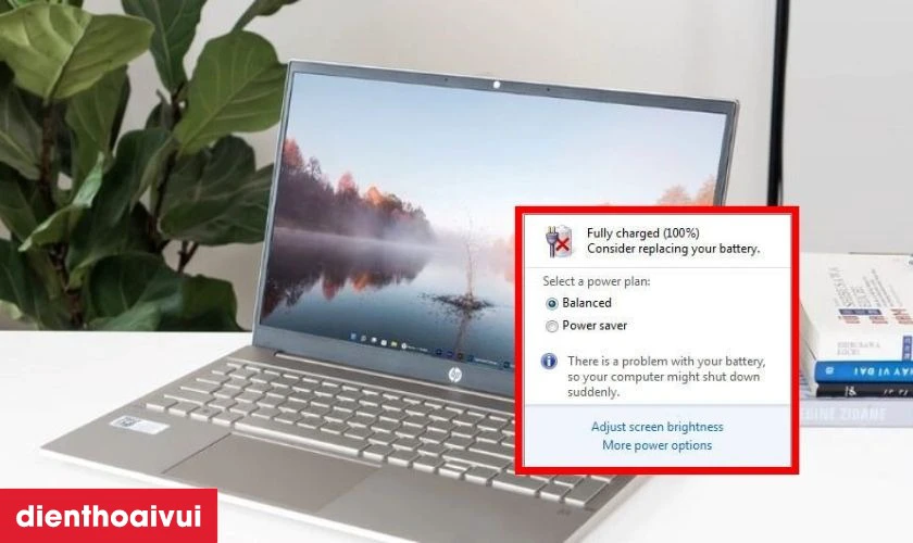 Khi nào bắt buộc phải thay pin laptop HP Pavilion 15 EG