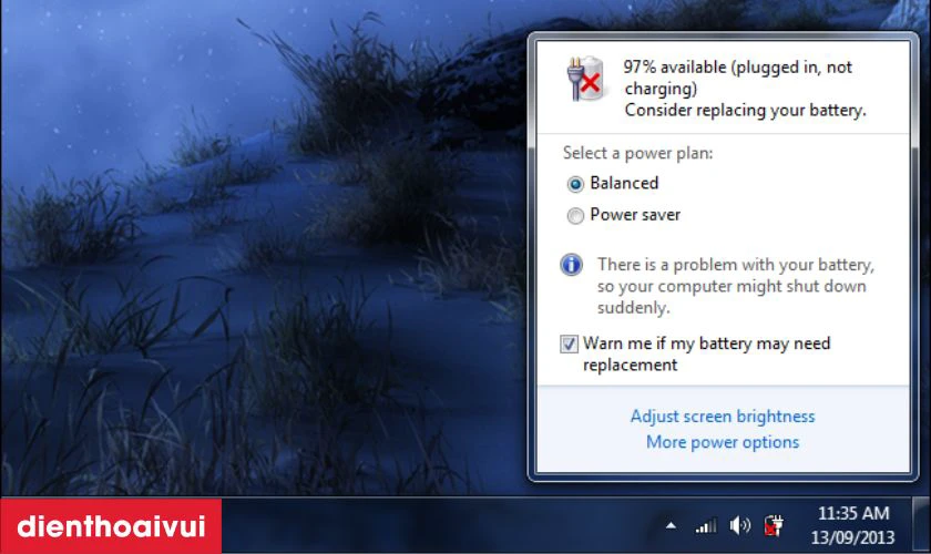 Dấu hiệu laptop HP Pavilion 15Ay cần thay pin