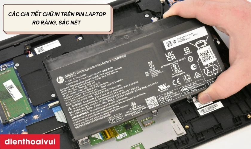 Pin HP Pavilion 15DA chính hãng thường có thiết kế chắc chắn