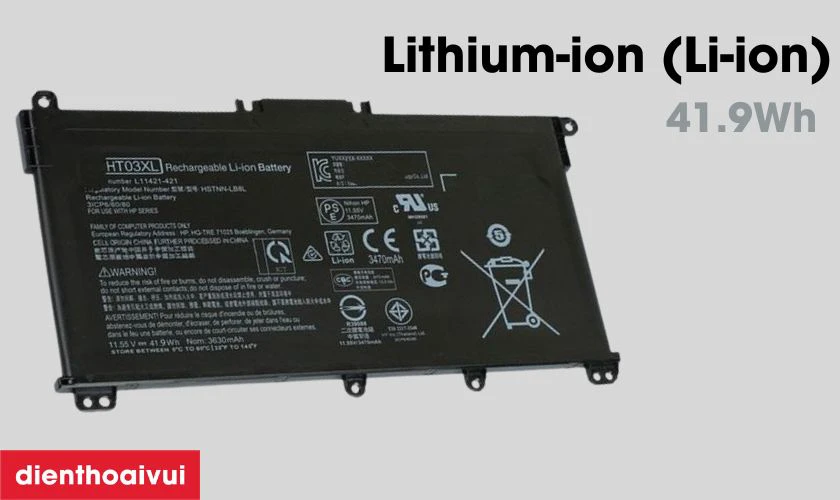 Giới thiệu về pin laptop HP Pavilion 15DB
