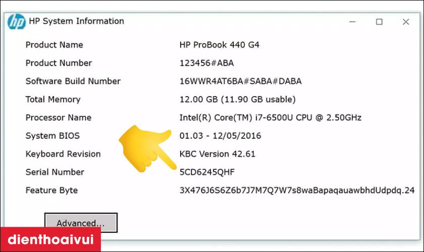 Kiểm tra mã sản phẩm (Part Number – P/N)