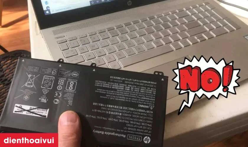 Dấu hiệu laptop HP Pavilion X360 14 CD1023TX cần thay pin