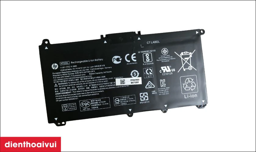 Cách kiểm tra pin laptop HP Pavilion X360 Convertible 14 CD1000 chính hãng