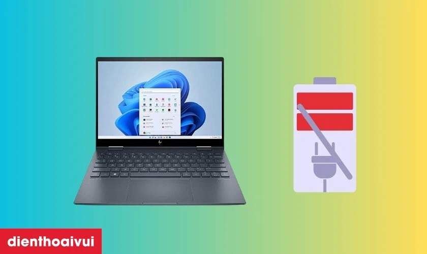 Cách nhận biết pin laptop HP X360 13-AD bị hỏng