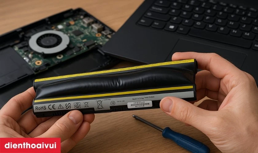 Dấu hiệu laptop Lenovo Ideapad G400S cần thay pin