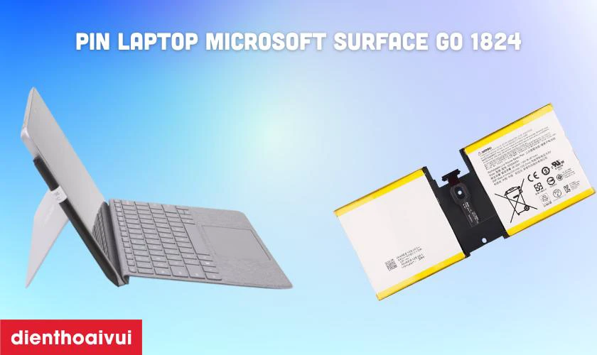 Thông số kỹ thuật chi tiết pin laptop Microsoft Surface Go 1824