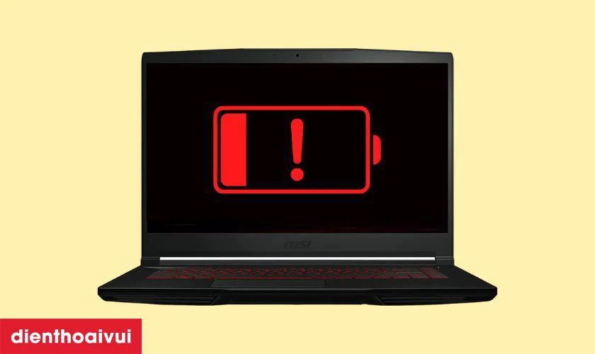 Dấu hiệu pin laptop MSI Modern 14 B5M cần thay pin