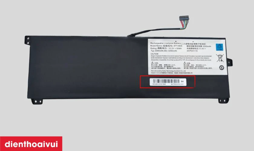 Cách kiểm tra pin laptop MSI Prestige 14 PS42 chính hãng