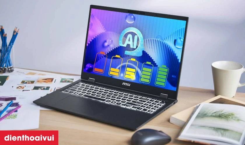 Dấu hiệu laptop MSI Stealth GS66 12U cần thay pin