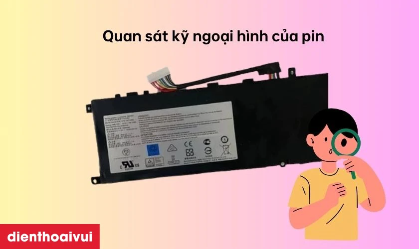 Cách kiểm tra pin laptop MSI Stealth Thin GS65 8RE chính hãng