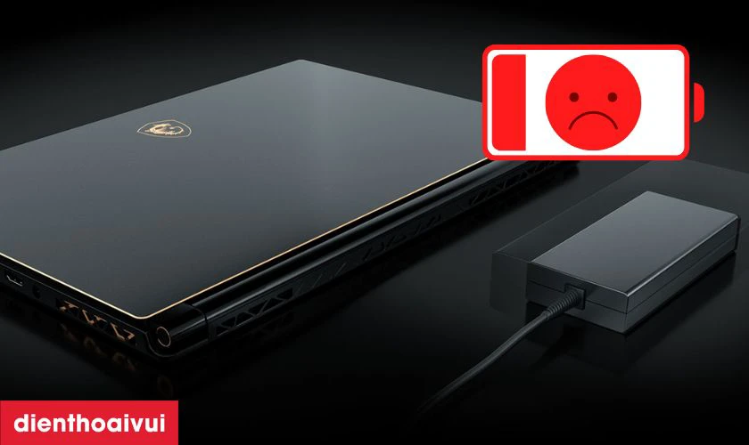 Dấu hiệu laptop MSI Stealth Thin GS65 P65 cần thay pin
