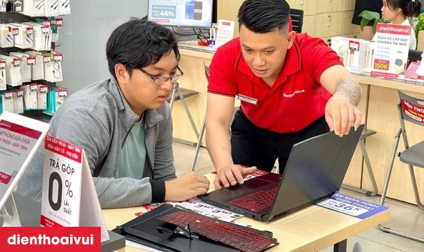 Quy trình thay pin laptop MSI tại Điện Thoại Vui