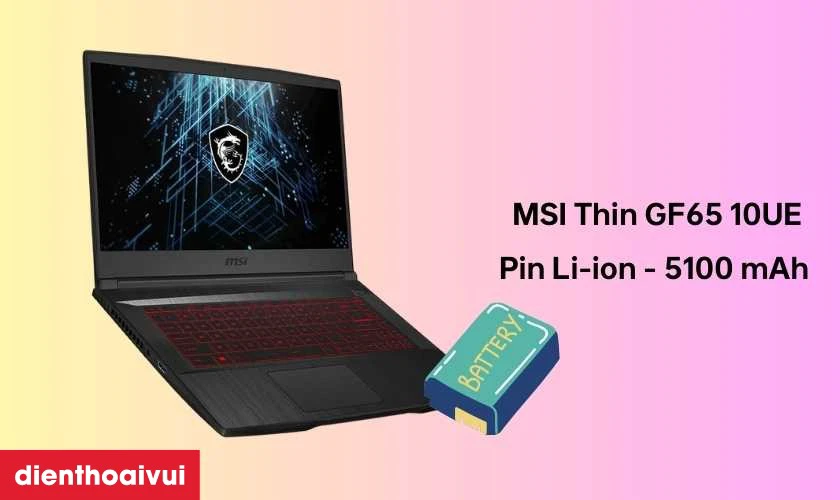 Giới thiệu về laptop MSI Thin GF65 10UE
