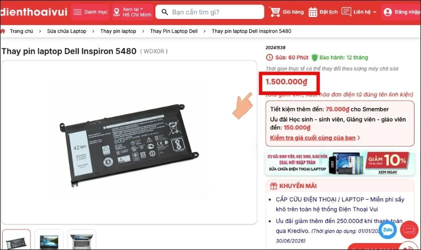 Tiêu chí lựa chọn địa chỉ thay pin laptop quận Bình Thạnh