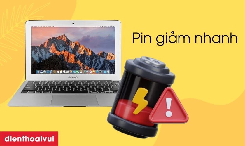 Dấu hiệu cần thay pin MacBook Air 2015 13 inch A1466