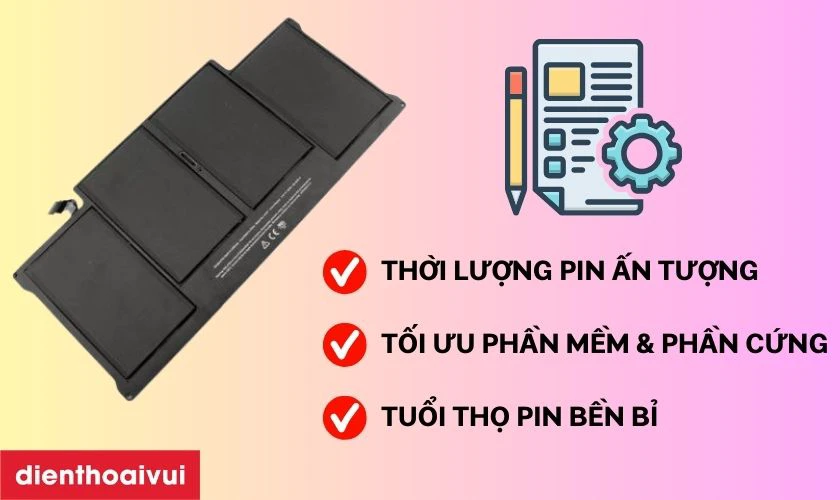 Dấu hiệu cần thay pin MacBook Air 2016