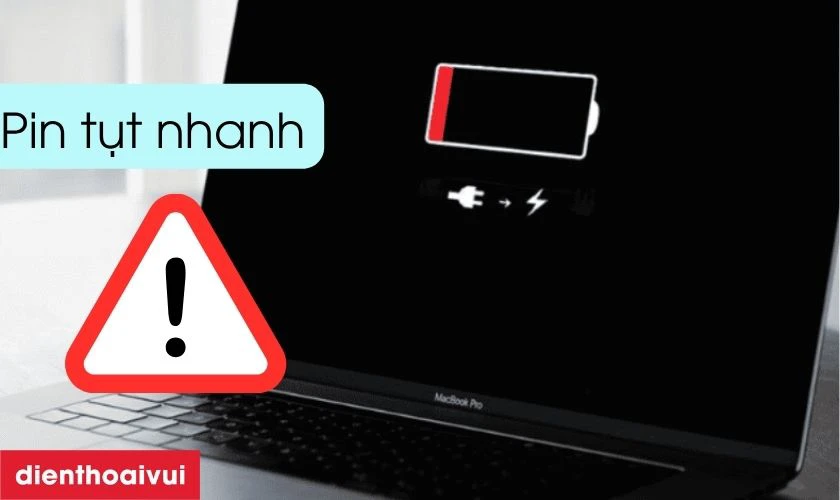 Những biểu hiện pin MacBook Pro 2023 bị hỏng