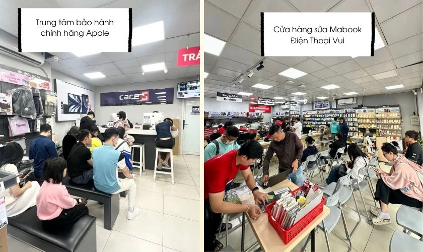 Cửa hàng lớn, uy tín có giá thay pin Macbook cao hơn