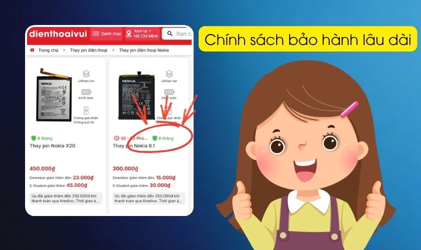 Tiêu chí lựa chọn địa chỉ thay pin Nokia quận 2