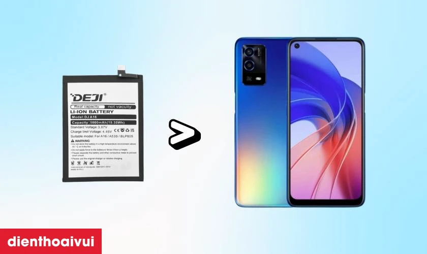 Có nên thay pin OPPO A55 chính hãng Deji