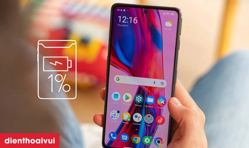 Thay pin khi pin bị tụt nhanh