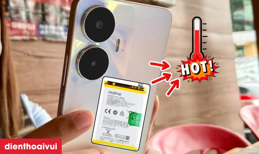 Trường hợp cần thay pin Realme C55