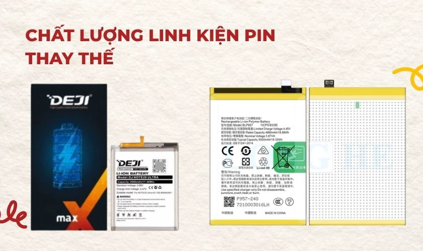 Thay pin Realme quận Long Biên