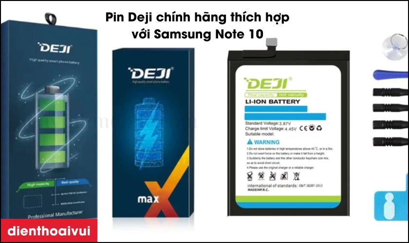 Pin Deji thay cho Samsung Note 10 có tốt không?
