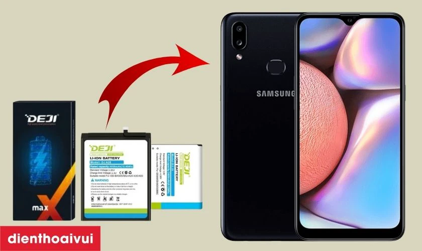 Pin Deji thay cho Samsung A10S có tốt không?