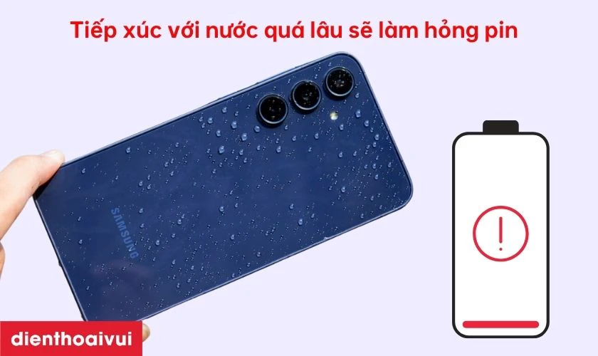 Các tác động ngoại quan như vạ đập, rơi rớt có thể làm hỏng pin