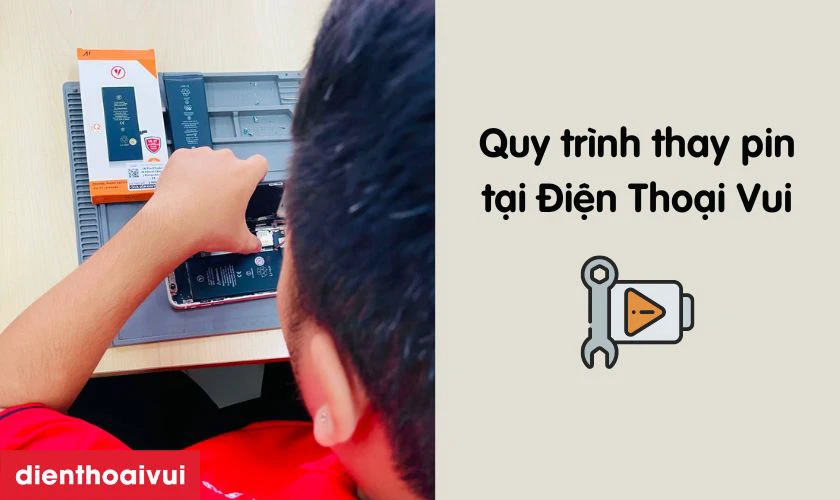 Kiểm tra lại pin mới và lắp điện thoại hoàn thiện