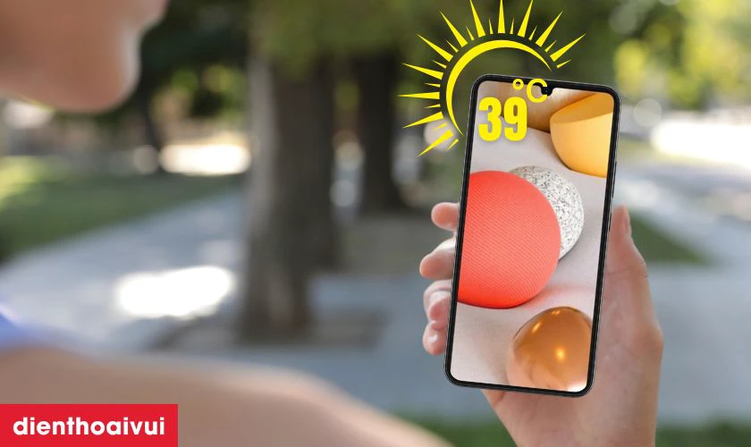 Pin Samsung A42 rất nhạy cảm với nhiệt độ
