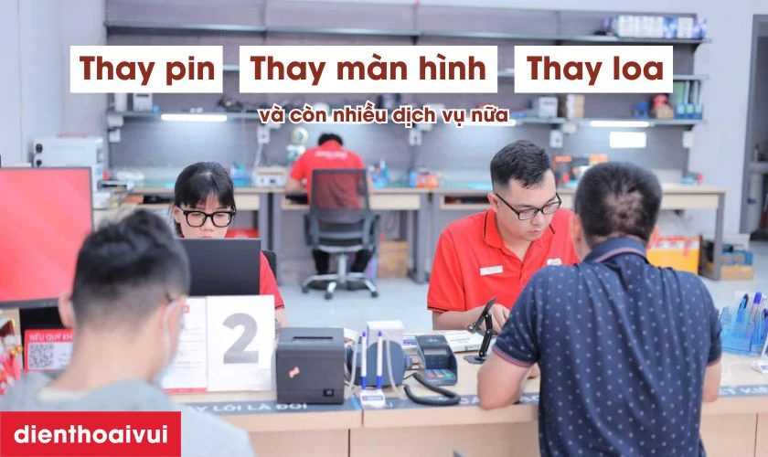 Dịch vụ thay pin Samsung A55 lấy liền tại Điện Thoại Vui