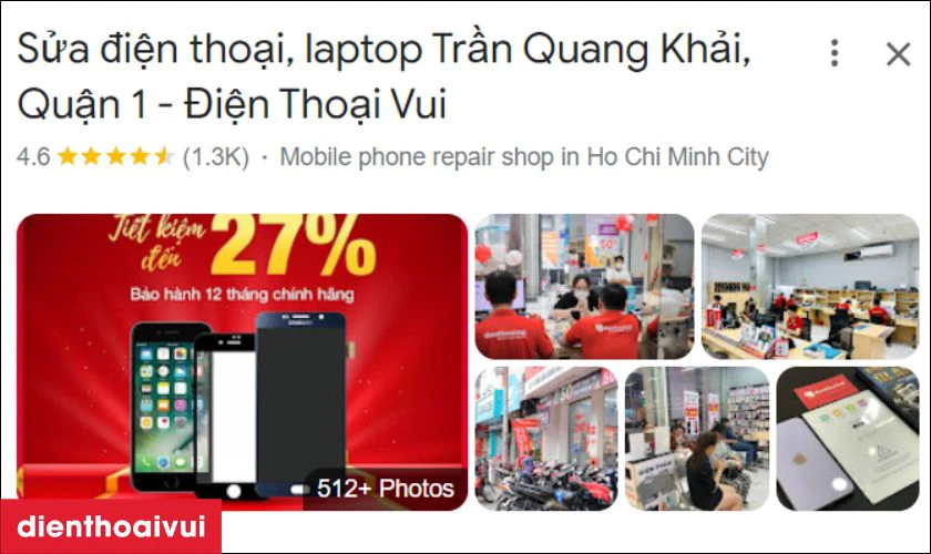 Cửa hàng uy tín thường có đánh giá cao từ người dùng