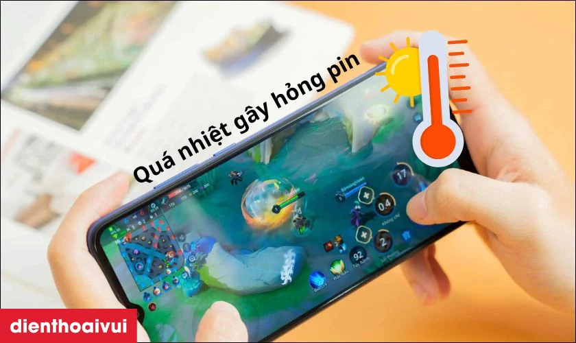 Pin nóng lên bất thường, nhiệt độ tăng nhanh là dấu hiệu hư pin đáng lưu ý