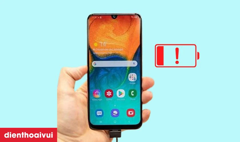 Nguyên nhân pin Samsung Galaxy A30 bị chai phòng