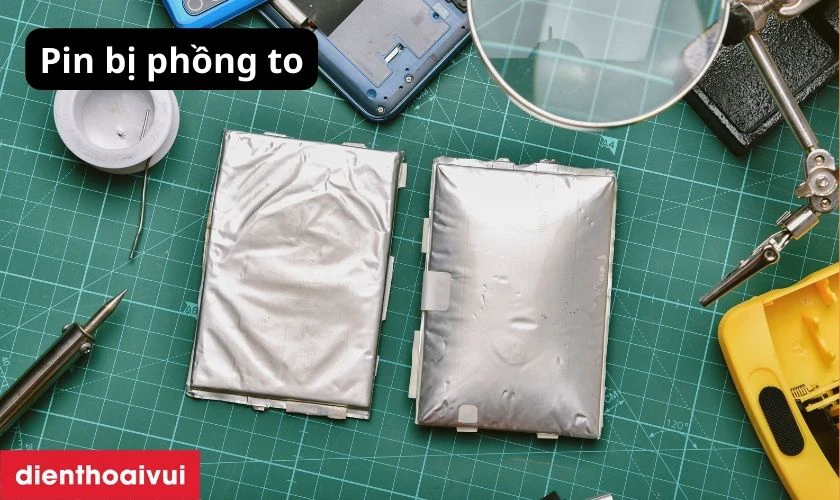Pin bị phồng lên