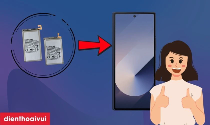 Có nên thay pin Samsung Galaxy Z Fold 6 chính hãng không?