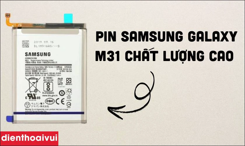 Giới thiệu thay pin điện thoại Samsung Galaxy M31?