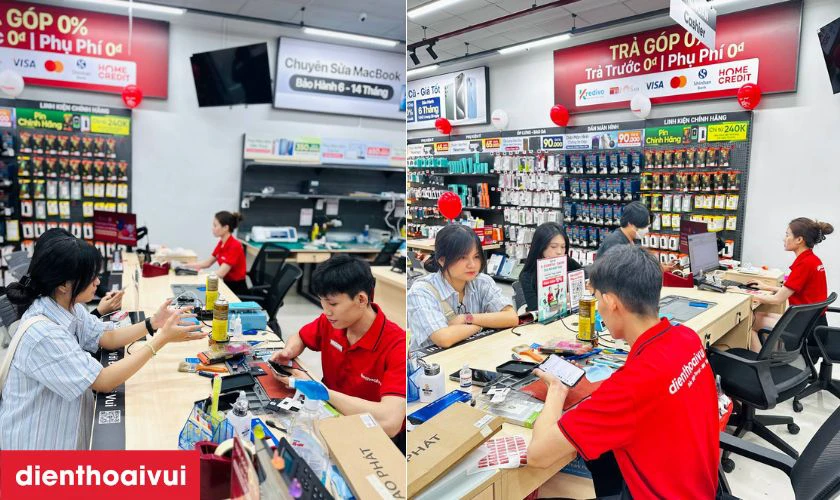 Quy trình thay pin Samsung Note 10 Plus chính hãng Deji chuyên nghiệp lấy liền tại Điện Thoại Vui